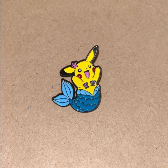 Pikachu Mermaid Pin - Picture 2 of 3